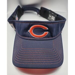 Chicago Bears‎ New Era NFL Visor Blue Strapback Hat Adjustable 100th Anniversary